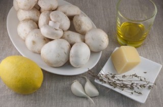 Шампиньоны, запеченные под сыром - фото шага 1