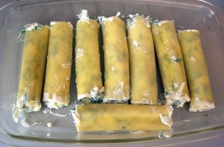 Каннеллони с сыром и шпинатом - фото шага 2