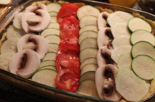 Овощной пирог с курицей - фото шага 6