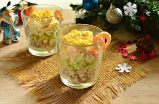 Праздничный салат с креветками - фото шага 9