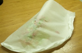 Семга с лапшой, запеченная в конверте - фото шага 4