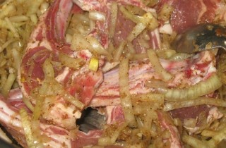 Баранья корейка на мангале - фото шага 4