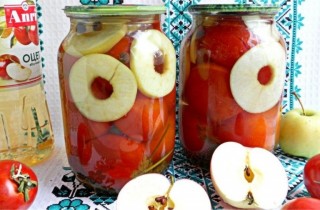 Маринованные помидоры с яблоками на зиму - фото шага 5