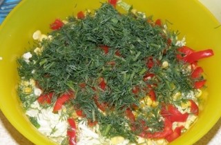 Салат из пекинской капусты с курицей - фото шага 5