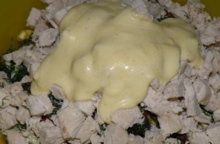 Салат из пекинской капусты с курицей - фото шага 7