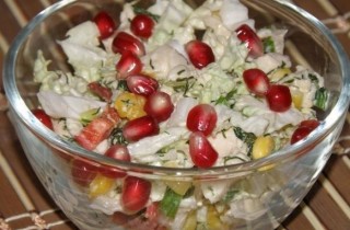 Салат из пекинской капусты с курицей - фото шага 9