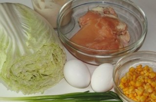 Салат с пекинской капустой и курицей - фото шага 1