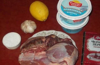 Шашлык из говядины в майонезе - фото шага 1