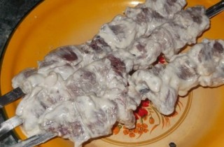 Шашлык из говядины в майонезе - фото шага 10