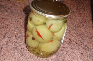 Зеленые маринованные помидоры - фото шага 3