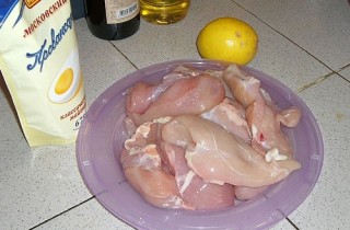 Шашлык из курицы с лимоном - фото шага 1