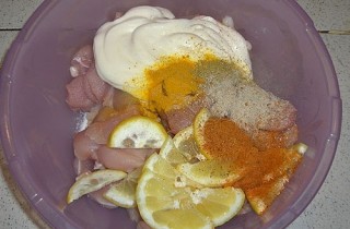 Шашлык из курицы с лимоном - фото шага 3
