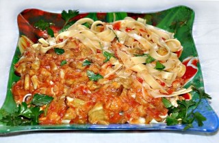 Тальятелле с грибами и острым перцем - фото шага 8