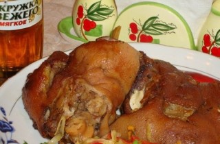 Рулька в пиве, запеченная с горчицей - фото шага 6