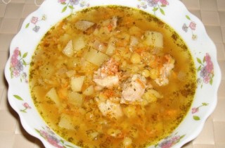 Гороховый суп со свининой в мультиварке - фото шага 4