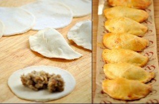 Пирожки из слоеного теста с грибами - фото шага 1