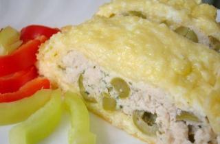 Рулет из курицы и сыра в духовке - фото шага 7