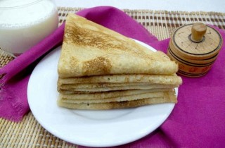 Классические блины на молоке