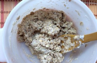 Овсяное печенье с яблоками и корицей на кефире - фото шага 6