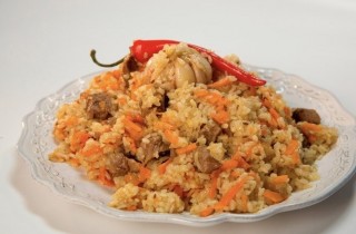 Плов с говядиной в казане - фото шага 7