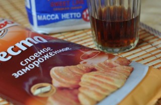 Слоеные язычки - фото шага 1