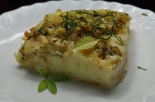 Пудинг из рыбы с картофелем