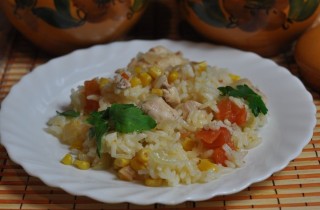 Рис с курицей и овощами в горшочке - фото шага 4