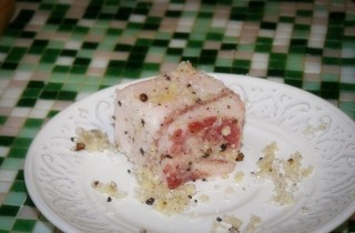 Сало сухой засолки с чесноком - фото шага 6