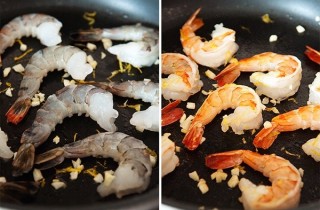 Закуска с креветками, горохом и фетой - фото шага 4