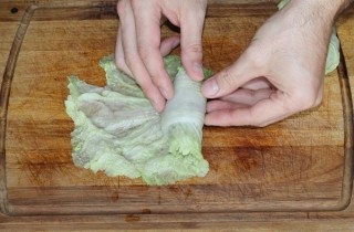 Азиатские голубцы из пекинской капусты в пароварке - фото шага 9
