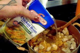 Тыквенный крем-суп с курицей - фото шага 4