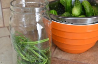 Быстрые малосольные огурцы в банке - фото шага 3