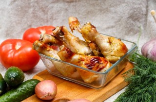 Куриные ножки в пикантном медово-чесночном соусе - фото шага 6