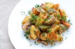 Рагу с шампиньонами - фото шага 3