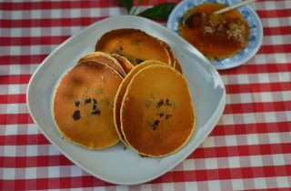 Американские блинчики с голубикой - фото шага 8