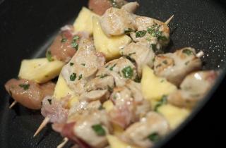 Экзотический шашлык из курицы в духовке - фото шага 7