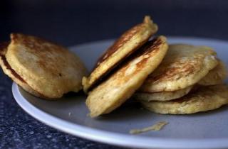 Оладьи из овсяных хлопьев - фото шага 3